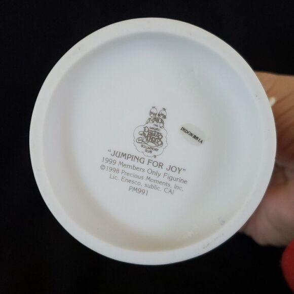 Vintage 1999 Precious Moments “Jumpin' for Joy” Porcelain Figurine PM-991 - Picture 6 of 6